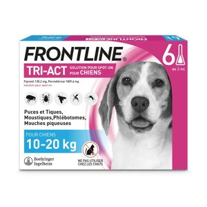 Frontline Tri-act chien M 10 a 20kg - 6 pipettes