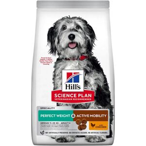 Hill's Science Plan Perfect Weight & Active Mobility Croquettes Pour Chien Adulte Medium Au Poulet - 12kg