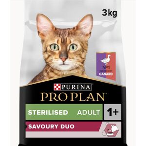 Purina Pro Plan sterilised chat 3Kg canard