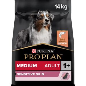 PURINA PRO PLAN adult medium skin optiderma chien 14Kg - Publicité