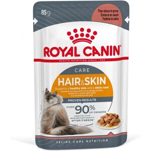 Royal Canin Hair & Skin Care en sauce pour chat 12 sachets de 85g