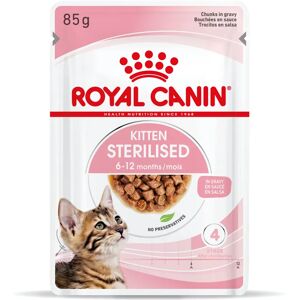 Royal Canin Kitten Sterilised in Gravy pour chats 12x85g