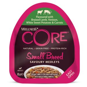 Wellness CORE savoury medleys pour chien de petite race - 85g a l'agneau, venaison, patates douces blanches & carottes