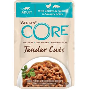 Wellness CORE Tender Cuts - 85g au poulet et saumon en sauce