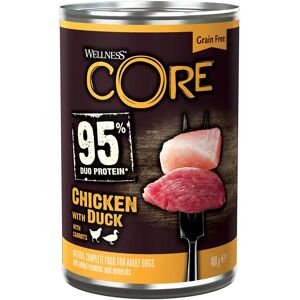 Wellness CORE 95% - boîte de 400g au poulet et canard