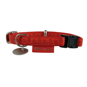 Zolux Collier Mac Leather Rouge 10mm de 18 à 30 cm