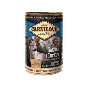 Carnilove Chien Adulte - Saumon et Dinde- 12 Boîtes de 400g