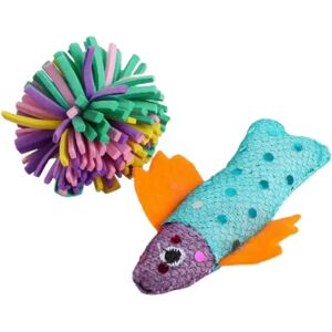 Wouapy Jouet Poisson + Balle pour chat