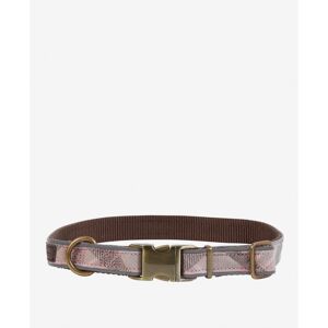 Barbour Reflective Tartan Dog Collar - Collier pour chien Taupe / Pink Tartan S - Publicité