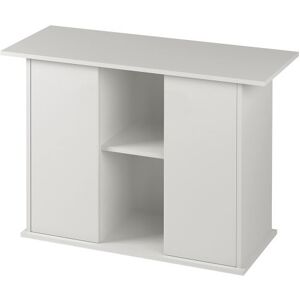 Ferplast Meuble pour aquarium STAND DUBAI 100 avec portes et étagère, pieds réglables, étage résistant à l'eau, 101 x 41 x h 73 cm, bois blanc Blanc - Publicité