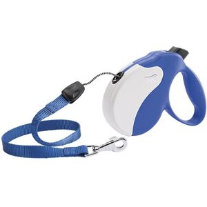 Ferplast Laisse rétractable pour chiens AMIGO CORD SMALL, cordon rétractable, 5 mètres, max 15 kg, Bleu Bleu - Publicité