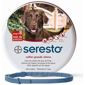 Collier Anti-parasitaire - Seresto Grand Chien - 8kg - Publicité