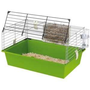 Ferplast Ferplast Cage pour cochons d'inde CAVIE 60, système de fermeture de sécurité, accessoires inclus, en métal vernis Gris et bac en plastique, 58 x 38 x h 31,5 cm Gris - Publicité