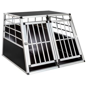 Non communiqué TecTake Cage de transport pour chien double dos droit - 97 x 90 x 69,5 cm noir - Publicité