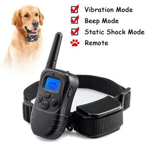 Non communiqué Collier de dressage Electrique à Télécommande Imperméable pour Chien avec Affichage LCD, Rechargeable, Mode Vibration, Choc Electrique, Sonore - Publicité