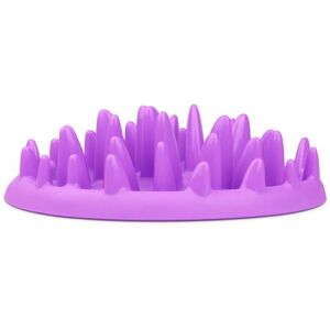 Karlie Gamelle plateau anti glouton 27 cm violet pour chat Pourpre - Publicité