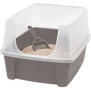 Non communiqué IRIS OHYAMA - Bac a litiere pour chat avec pelle - Cat Litter Box - Taupe - 38 x 48,5 x 30,5 cm Taupe - Publicité