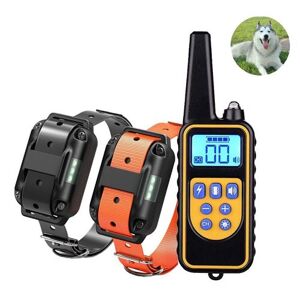 Non communiqué PUPOPAN Collier de dressage pour chien Collier d'entraînement à distance 800 mètres Rechargeable 100% Imperméable pour deux chiens - Publicité