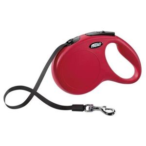 KERBL Laisse-corde Flexi Classic M - Longueur : 5 m - Poids max : 25 kg - Rouge - Pour chien Rouge - Publicité