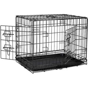 Pas de marque dibea Cage de transport pliable pour chiens et petits animaux - 2 portes - 61 x 44 x 51 cm (M) - Publicité