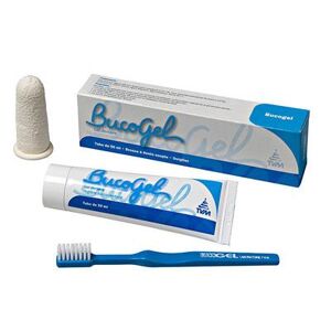 Bucogel soin et hygiène dentaire pour chiens adulte tube 50 ml + doigtier + brosse - Publicité