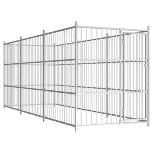 144622 vidaXL Chenil d'extérieur pour chiens 450 x 150 x 185 cm - Publicité