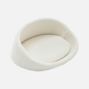 sweeek Panier pour chien et chat. lit pour animaux de compagnie. bouclette - Blanc