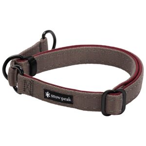 Snow Peak - Tape Choker - Collier pour chien taille L - 40-60 cm;M - 32-55 cm;S - 25-35 cm, gris/rouge - Publicité