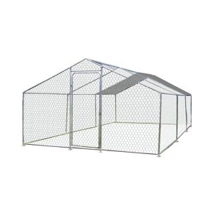 Habrita Enclos poulailler clôture grillagée acier galvanisé 18 m² - 8 à 20 poules - Publicité