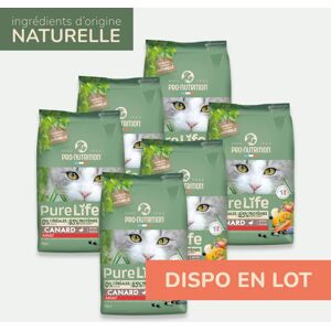 Pro-Nutrition Flatazor PURE LIFE CHAT ADULT  CANARD   Croquettes sans céréales pour  chat  au canard - LOT 6x8kg  - Pro Nutrition - Flatazor - Publicité