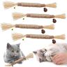 4pcs Cat Mâcher Des Bâtons, Bâton De Chat, Bâtonnets De Chat, Bâton D'herbe De Chat, Bâton Interactif De Chat Molaire, Bâtons De Jouets Catnip, Bâton De Jouet Pour Chat, Bâton De Chat