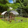 IDMarket Parc à poules grillagé 15 m²