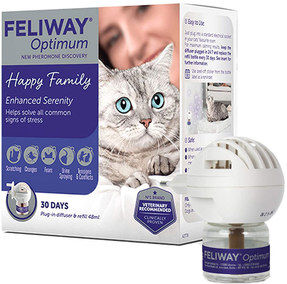 FELIWAY Optimum Kit complet Anti-stress chat nouvelle formule 30 jours