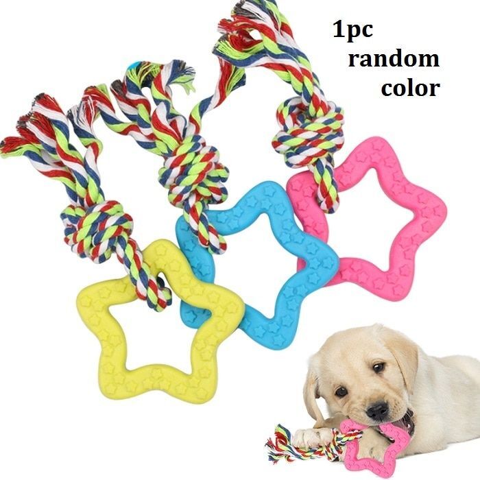 Cotton Rope Pet Dog Chew Knot Puppy Toys Funny Pet Toy Dog Bite Knot Molar Tooth Cleaning Tools 15 4725