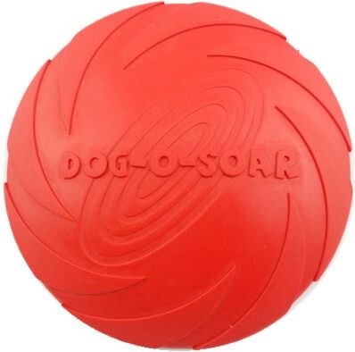 Offre Spéciale Chien À Mâcher Jouets Flexibles Mini Caoutchouc Silicone Disque Volant Red 18cm