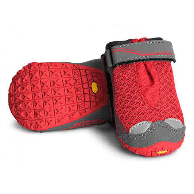 Ruffwear Bottines de sport Ruffwear Grip Trex Rouge T1 lot de 2