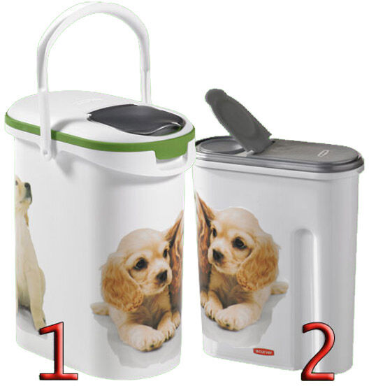 Curver Container verseuse à croquettes décor chien Petlife 2 Litres