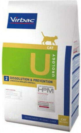 Virbac Croquettes pour chat adulte Veterinary HPM Urology Dissolution & Prevention Virbac Sac 1,5 kg