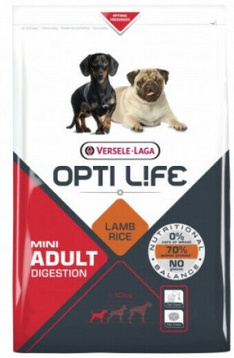 Opti-Life Croquettes pour chien adulte petite taille Opti Life Digestion Sac 2,5 kg