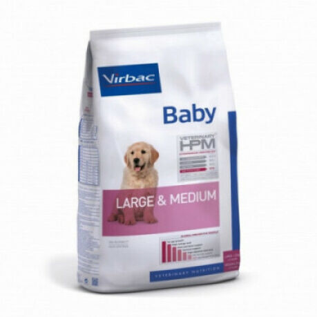 Virbac Croquettes Virbac HPM Baby Large & Medium pour chien Sac 12 kg