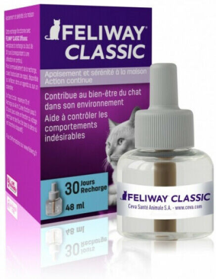 Ceva Recharge 48 ml pour diffuseur Feliway Classic phéromone pour chat