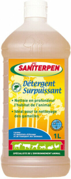 Saniterpen Détergent surpuissant pour élevage d'animaux 1 litre