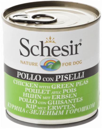 Schesir Pâtée pour chien Schesir en gelée - Boîte 285 g Poulet avec pois