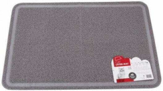 M-Pets Tapis de litière rectangulaire pour chat M-Pets 60 cm x 89 cm gris