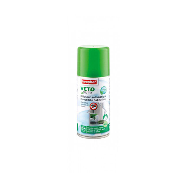 Beaphar Aérosol Fogger insecticide larvicide antiparasitaire pour habitation Véto Pure 150 ml