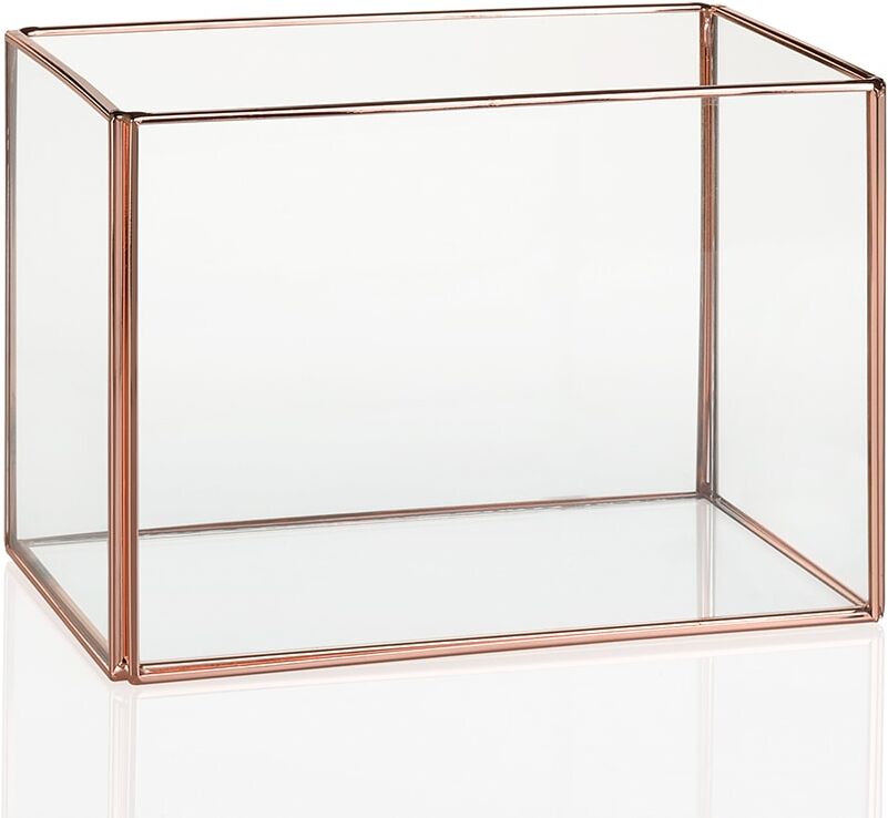 Zago "Terrarium verre et cuivre rectangulaire - ZAGO"