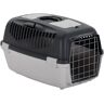 vidaXL Pet Carrier Grey and Black 61x40x38 cm PP