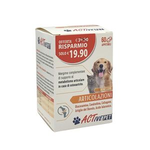 Linea Act ActivePet - Articolazioni Mangime Complementare Cani Gatti,60Compresse