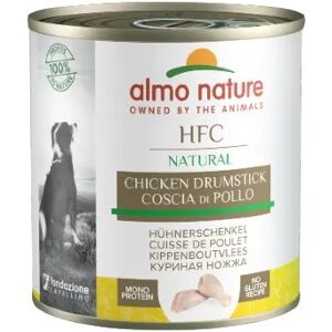 Almo Nature Hfc Natural Dog Sfilaccetti Lattina Multipack 12x280g Coscia Di Pollo