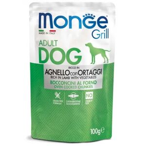 MONGE Grill Dog Busta Multipack 24x100G AGNELLO E ORTAGGI